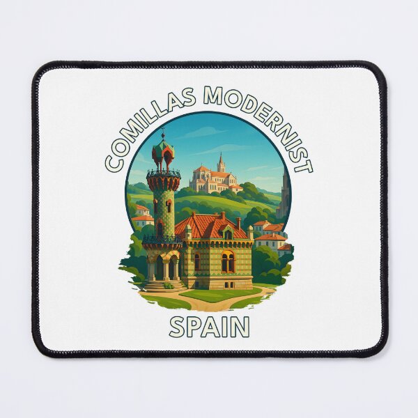 Item preview, Comillas Modernist Village – Cantabria Coastal Architecture Travel Art designed and sold by inkNext.