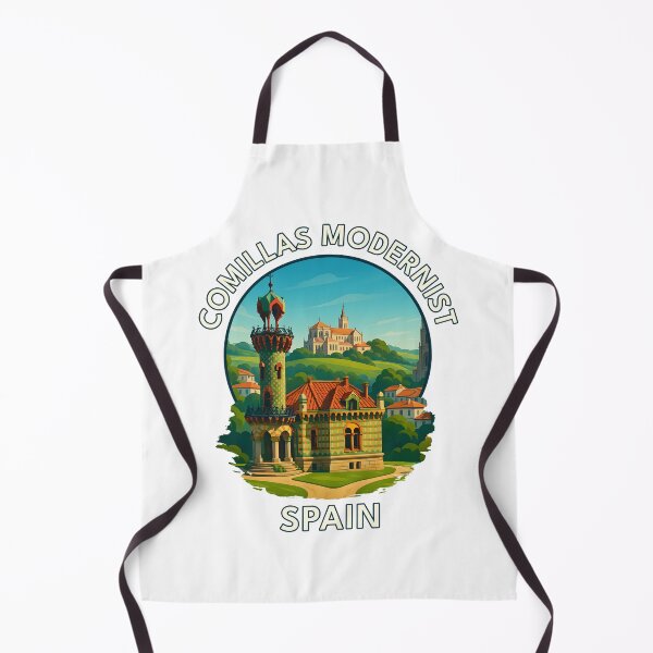 Item preview, Comillas Modernist Village – Cantabria Coastal Architecture Travel Art designed and sold by inkNext.