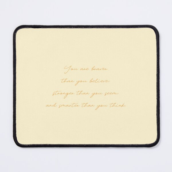 Item preview, You are braver than you believe. Winnie the Pooh Quote designed and sold by Simple Soul.