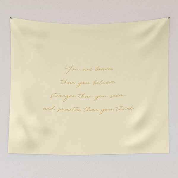 Item preview, You are braver than you believe. Winnie the Pooh Quote designed and sold by Simple Soul.