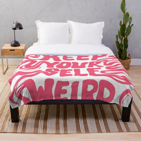 Item preview, Keep Yourself Weird – Groovy Pink Typography designed and sold by andry01.