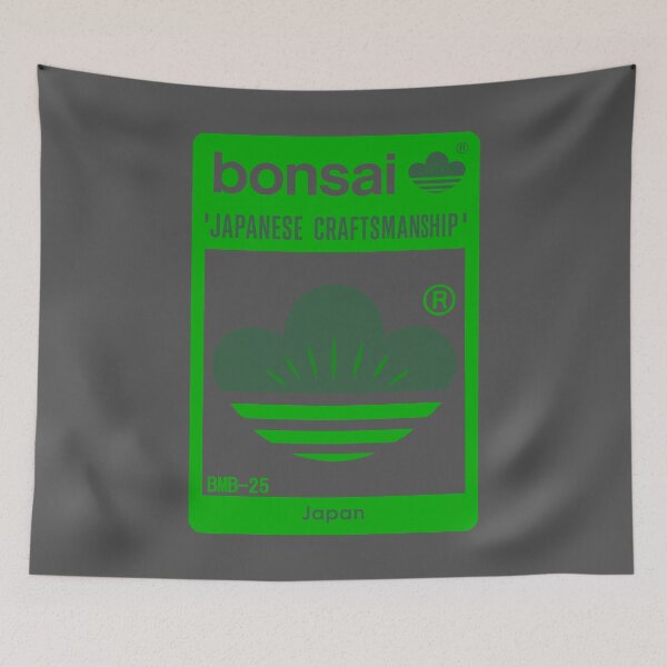 Item preview, Bonsai Japanese Crest Logo　Green × dark gray 2 designed and sold by YellowMagicJP.