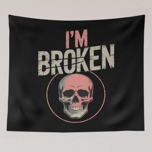 Item preview, Confused Smile Purple Im Broken Women Im OK Broken designed and sold by aidenpier.