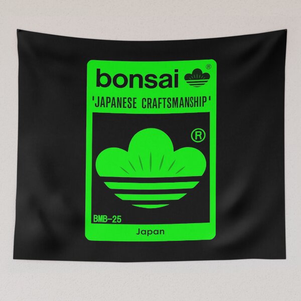 Item preview, Bonsai Japanese Crest Logo　Green × Black designed and sold by YellowMagicJP.