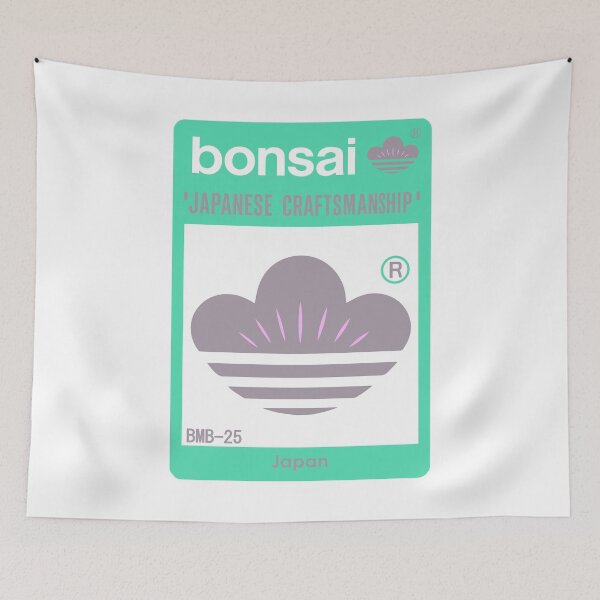 Item preview, Bonsai Japanese Crest Logo　sporty light Green × Pink designed and sold by YellowMagicJP.