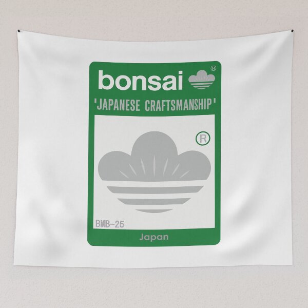 Item preview, Bonsai Japanese Crest Logo　 classic Green × light gray designed and sold by YellowMagicJP.