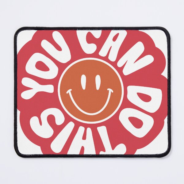 Item preview, You Can Do This – Retro Smiley Flower Motivational Design designed and sold by andry01.