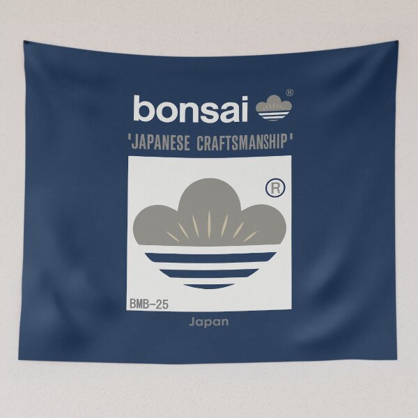 Item preview, Bonsai Japanese Crest Logo　classic Navy designed and sold by YellowMagicJP.