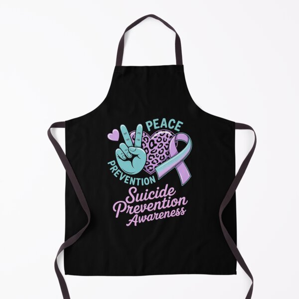 Item preview, Peace Love Prevention Suicide Awareness Teal Purple Ribbon designed and sold by aidenpier.