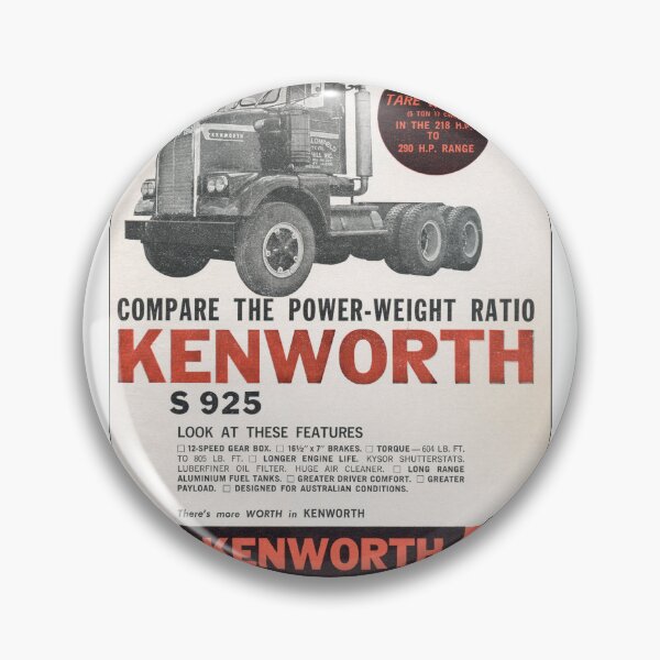 Item preview, 1963 Kenworth S925 Vintage Truck Advert - Aussie Heavy Hauler Art - 12-Speed Gearbox & 290HP designed and sold by taspaul.