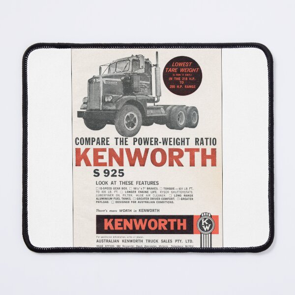 Item preview, 1963 Kenworth S925 Vintage Truck Advert - Aussie Heavy Hauler Art - 12-Speed Gearbox & 290HP designed and sold by taspaul.