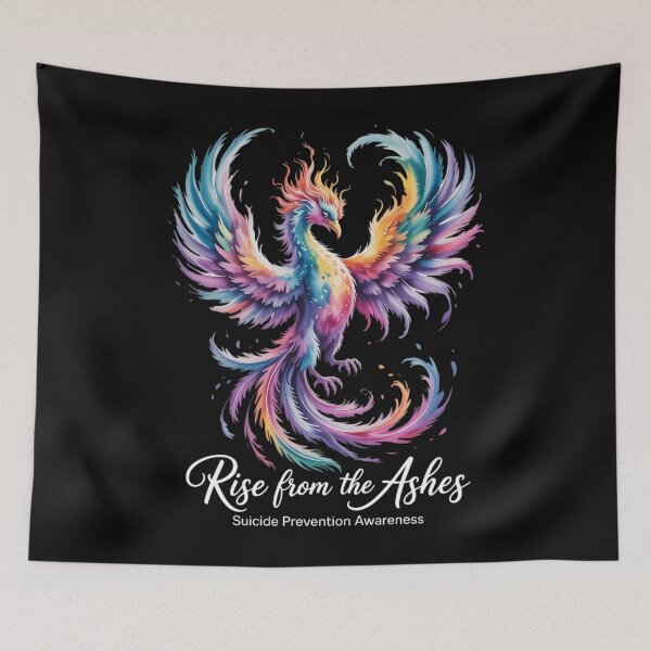 Item preview, Rise From The Ashes Suicide Prevention Awareness Phoenix designed and sold by aidenpier.