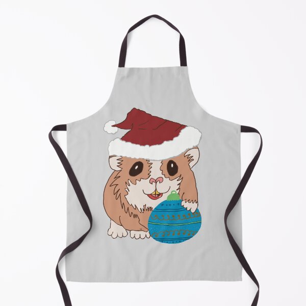 Item preview, Christmas Santa Hamster teal bauble designed and sold by Micki Moxie.