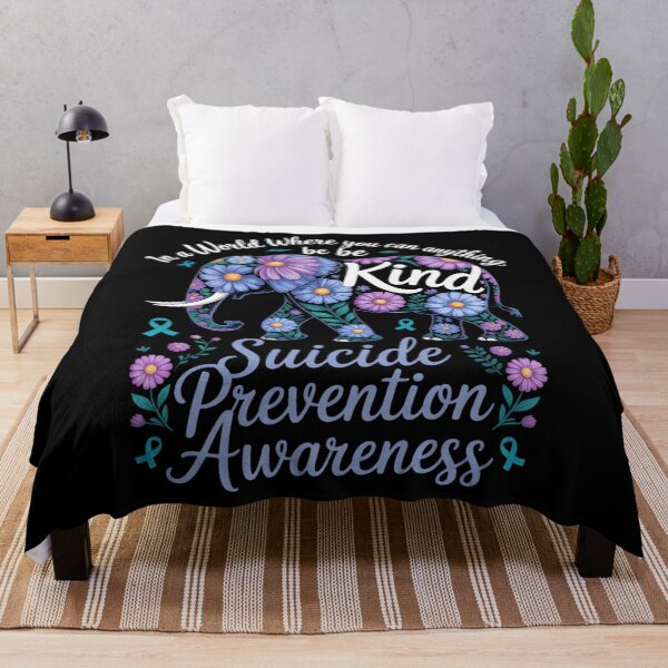 Item preview, Suicide Awareness Sunflower Elephant Be Kind designed and sold by aidenpier.