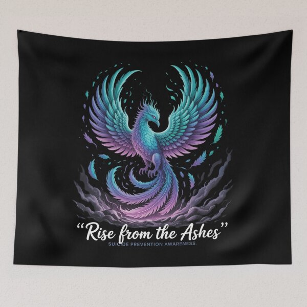 Item preview, Suicide Prevention Awareness - Phoenix Rise from the Ashes designed and sold by aidenpier.