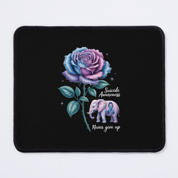 Item preview, Suicide Prevention Awareness Elephant Sunflower Teal Purple designed and sold by aidenpier.