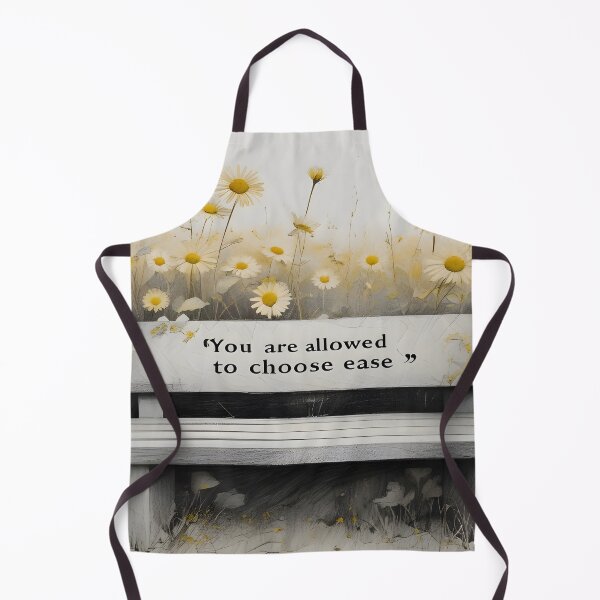 Item preview, You Are Allowed To Choose Ease, Surreal Botanical Sketch, Affirmation Art With Golden Shrub Daisy Flowers designed and sold by MoMidoStore.