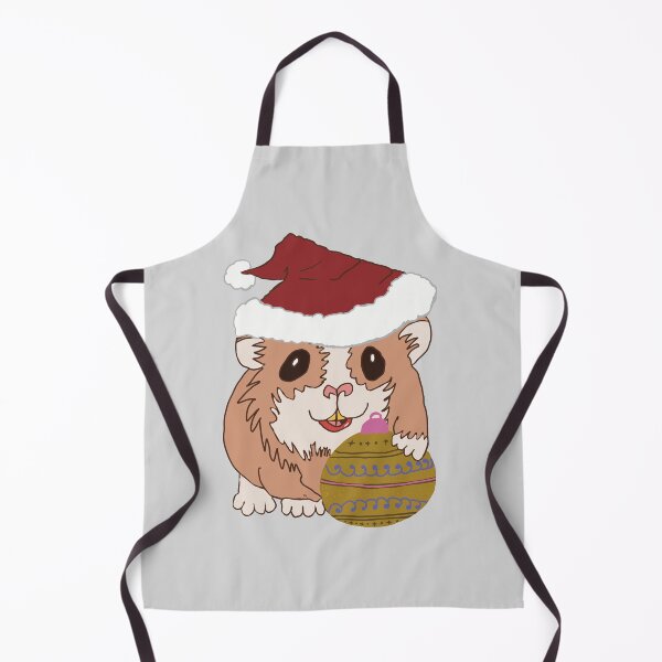 Item preview, Christmas Santa Hamster gold bauble designed and sold by Micki Moxie.