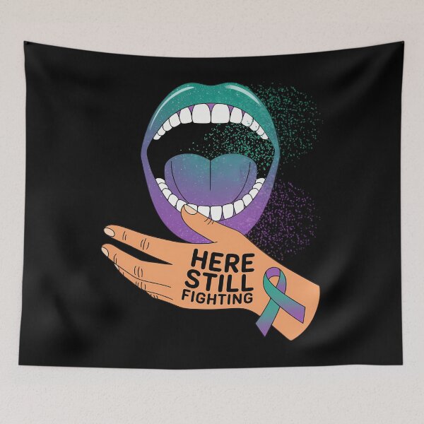 Item preview, Suicide Prevention Awareness Still Here Still Fighting Lips designed and sold by aidenpier.