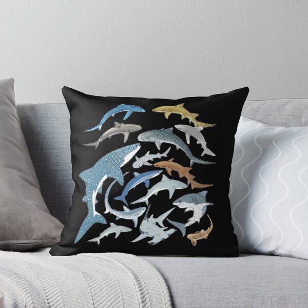 Item preview, Tiger shark nurse shark blue shark whale shark hammerhead mako shark designed and sold by NicGrayGraphic.