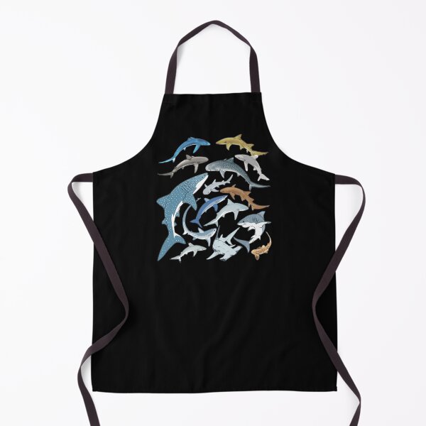 Item preview, Tiger shark nurse shark blue shark whale shark hammerhead mako shark designed and sold by NicGrayGraphic.