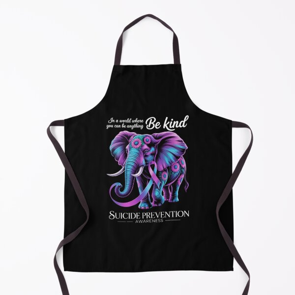 Item preview, Suicide Prevention Awareness Teal Purple Sunflower Elephant designed and sold by aidenpier.