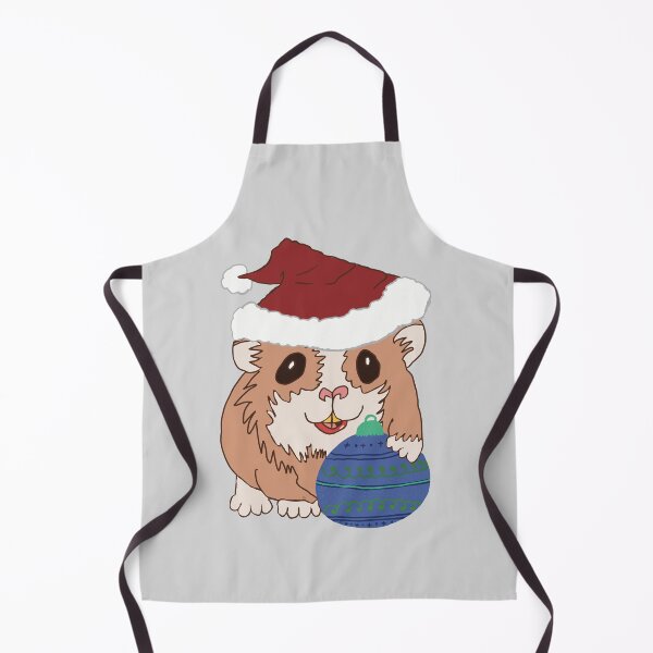 Item preview, Christmas Santa Hamster blue bauble designed and sold by Micki Moxie.