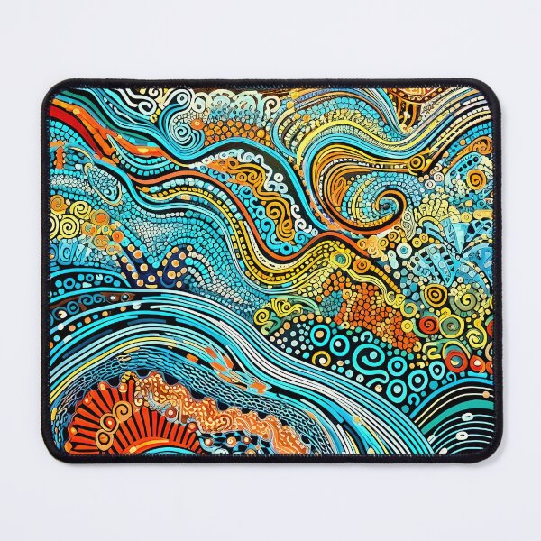 Item preview, Sacred Waters Flow, Aboriginal Water Inspiration designed and sold by helgekerler.