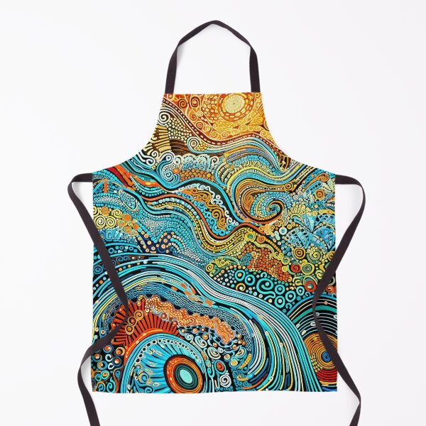 Item preview, Sacred Waters Flow, Aboriginal Water Inspiration designed and sold by helgekerler.