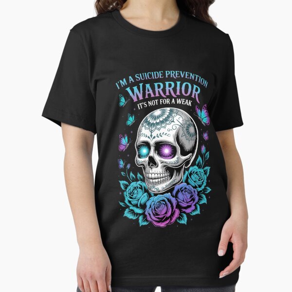 Item preview, Suicide Prevention Sugar Skull Butterfly Awareness designed and sold by aidenpier.
