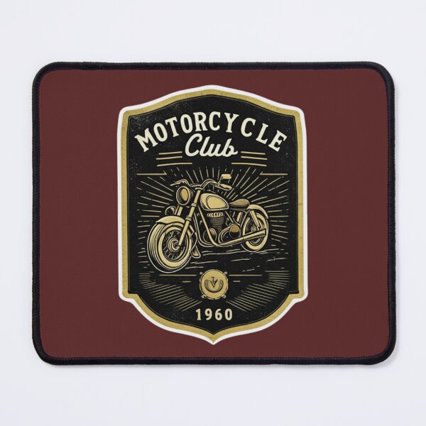 Item preview, Vintage Motorcycle Club Emblem Design 1960 designed and sold by PrintBreeze.