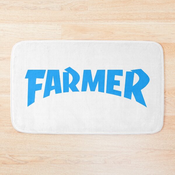 Item preview, Cool farmer logo　Blue Color designed and sold by YellowMagicJP.