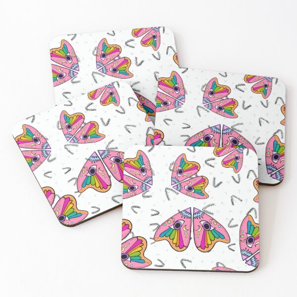 Item preview, Modern Moth Wings_white designed and sold by NeonEye-Designs.