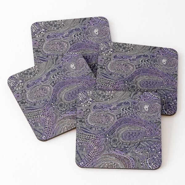 Item preview, Sophisticated Dreamtime, Violet Aboriginal Art designed and sold by helgekerler.