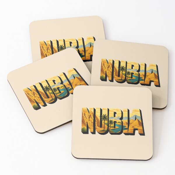 Item preview, Nubia - Nile Temples & Ancient Desert Typography Art designed and sold by Myra365Art.