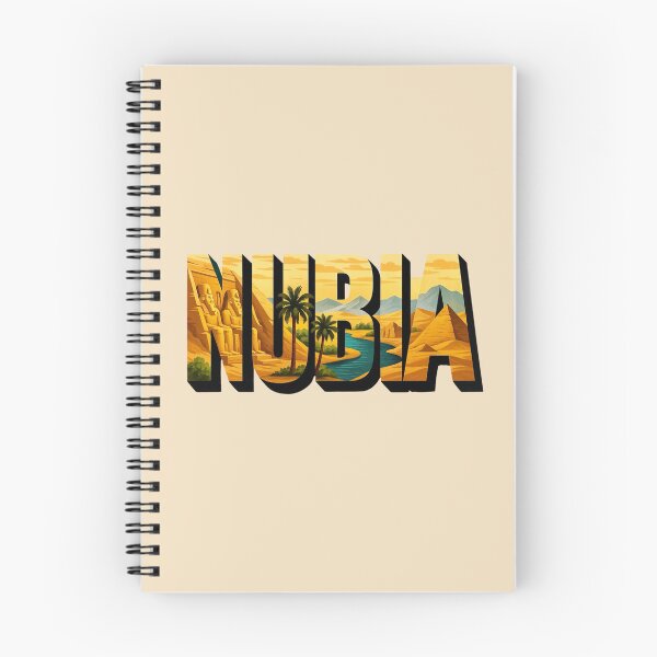 Item preview, Nubia - Nile Temples & Ancient Desert Typography Art designed and sold by Myra365Art.