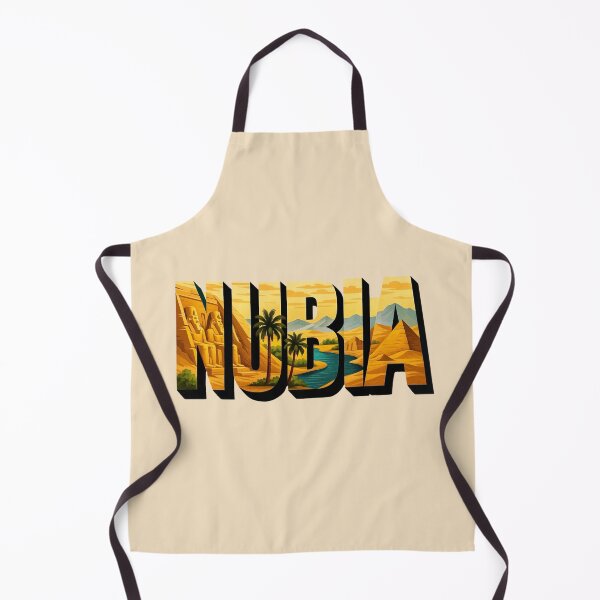 Item preview, Nubia - Nile Temples & Ancient Desert Typography Art designed and sold by Myra365Art.