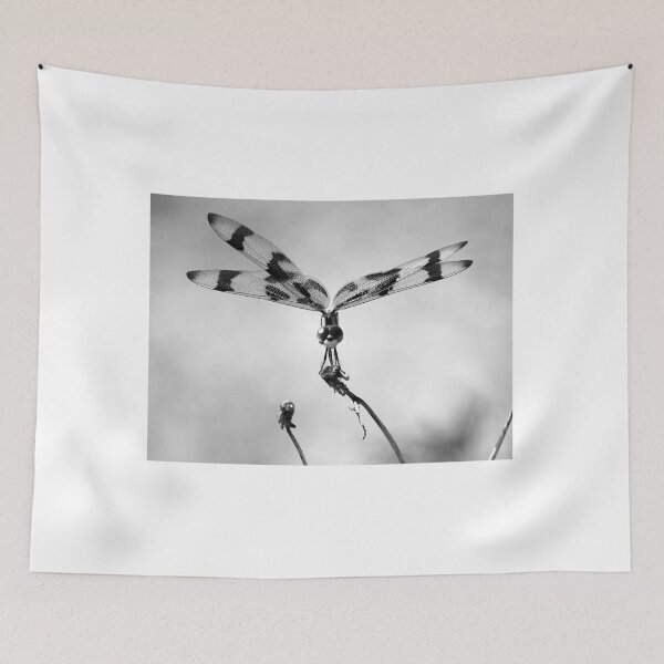 Item preview, Halloween Pennant Dragon Fly B&W designed and sold by MercerImages.