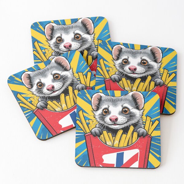 Item preview, French Fry Ferret – Small, Salty, Fast designed and sold by 0606PM.