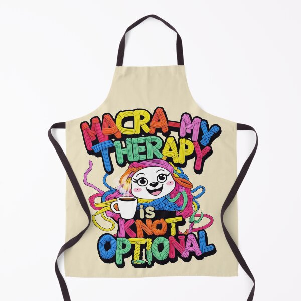 Item preview, Funny Macrame Therapy Shirt – Macra-My Therapy Is Knot Optional (Boho Craft Tee) designed and sold by Mythic Tide.