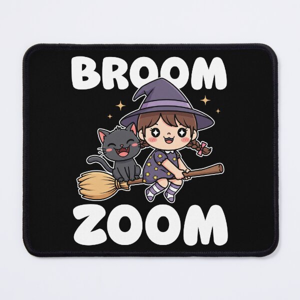 Item preview, BROOM ZOOM - WITCH HALLOWEEN designed and sold by KEF Custom.