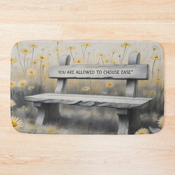 Item preview, You Are Allowed To Choose Ease, Surreal Botanical Sketch, Affirmation Art With Golden Shrub Daisy Flowers designed and sold by MoMidoStore.