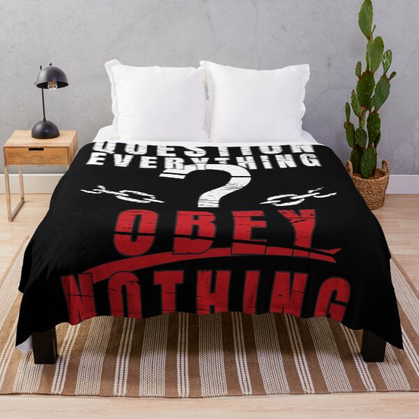 Item preview, Question Everything Obey Nothing – Activist, Rebel & Freedom Statement Design designed and sold by DG-ShopLT.