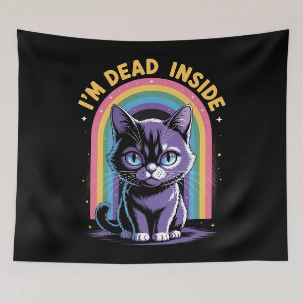 Item preview, I_m Dead Inside Funny Sarcasm Depression Anxiety Cute designed and sold by tearbytea.