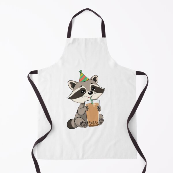 Item preview, Raccoon Boba Tea Milk Chocolate Party Hat happy birthday kawaii gift funny christmas happy designed and sold by CheeseBlueprint.