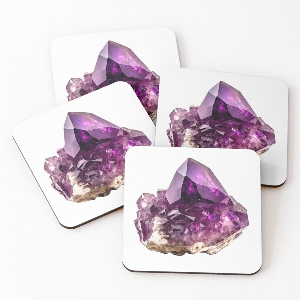 Item preview, Raw Amethyst Cluster, Minimalist Crystal Art designed and sold by helgekerler.