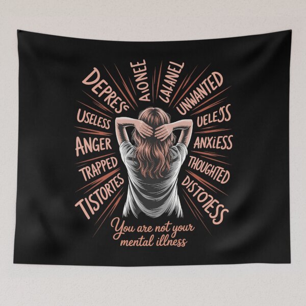 Item preview, Mental Health Suicide Awareness Depression Uplifting designed and sold by tearbytea.