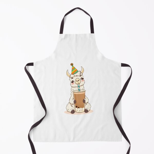 Item preview, Llama Boba Tea Milk Chocolate Party Hat happy birthday kawaii gift funny christmas happy designed and sold by CheeseBlueprint.