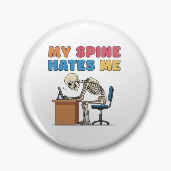 Item preview, back pain Posture Meme – White T-Shirt Mockup designed and sold by Uglyandcute.