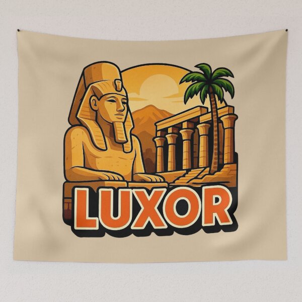Item preview, Luxor, Egypt - Retro Rainbow designed and sold by Myra365Art.